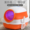 Silicon Foldable Cat Litter Box With Light Fully Enclosed