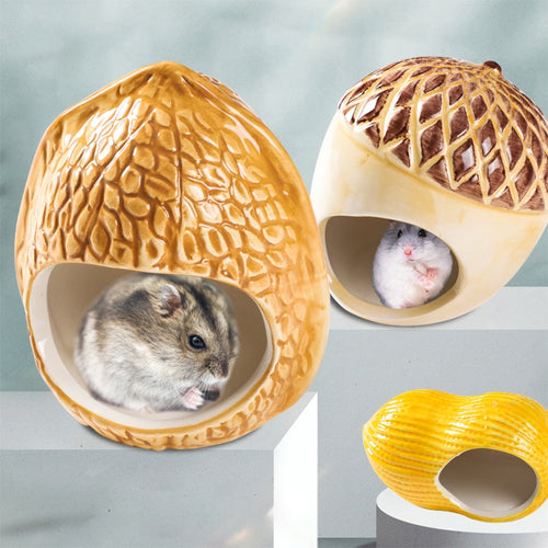 Hamster Ceramic Nest | Air Conditioned House | Pet Supplies Sleeping Nest | Nut Hamster nest
